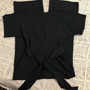 Black one piece jumpsuit size Large